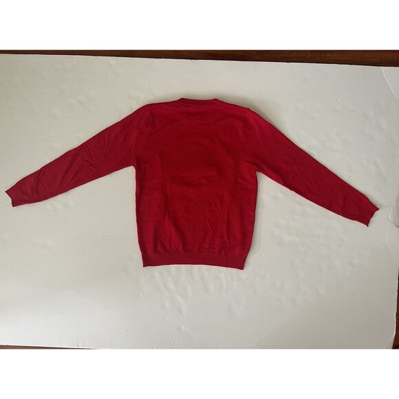 Red Embroidered Eye Motif Sweatshirt And Pants With Pockets Size Small No Tags - Picture 14 of 14